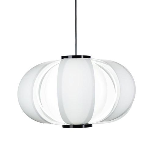 Mid-Century Modern White Methacrylate Coderch Mini Disa Hanging Lamp from Tunds For Sale - Image 4 of 7