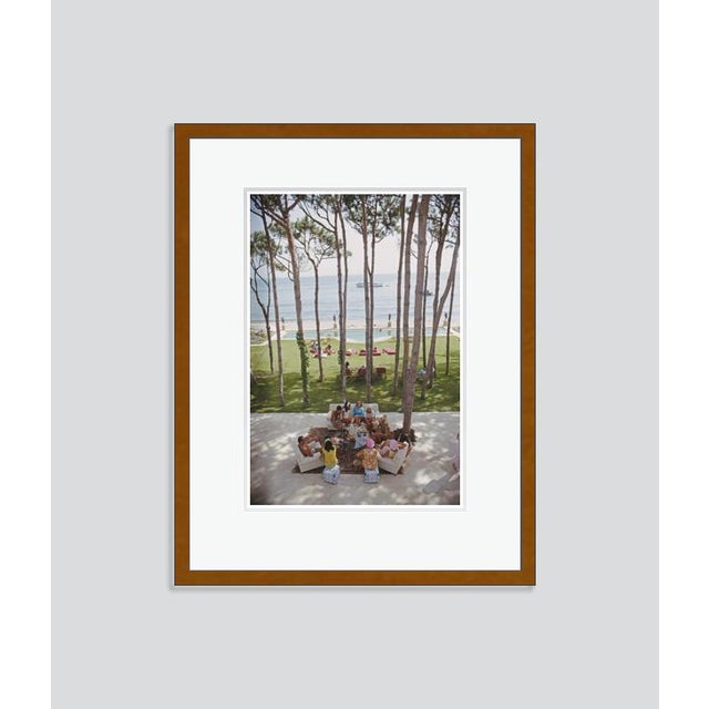 Modern Marbella House Party 1967 by Slim Aarons Framed C Print For Sale - Image 3 of 3