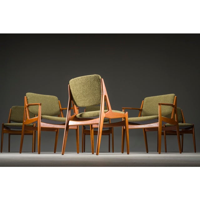 Danish Ella Chairs in Teak attributed to Arne Vodder for Vamo Sønderborg, 1960s, Set of 6 For Sale - Image 15 of 18