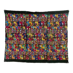 Vintage Multicolor Huipil Mayan Textile