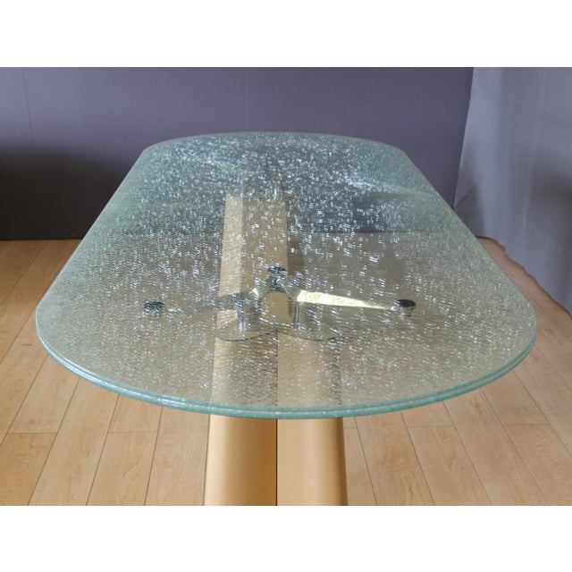 Vintage Dining Table with Broken Glass Effect Top, 1970 For Sale - Image 6 of 16