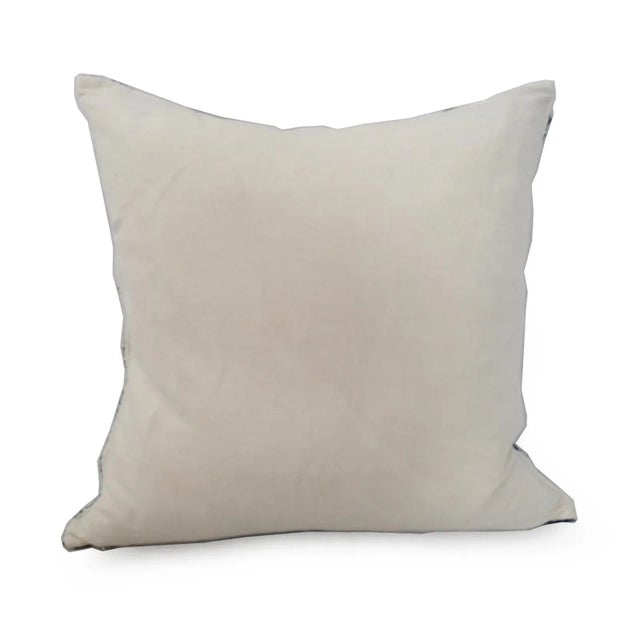 Azul Kuba Linen Pillow For Sale - Image 4 of 9