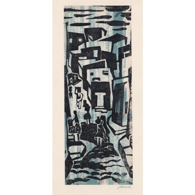 1950s Charles Turzak Mexican Woodblock Print Chairish