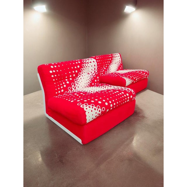 Mid-Century Modern Amanta Lounge Chairs by Mario Bellini and Gaetano Pesce for B&B Italia, 1970s, Set of 2 For Sale - Image 3 of 11