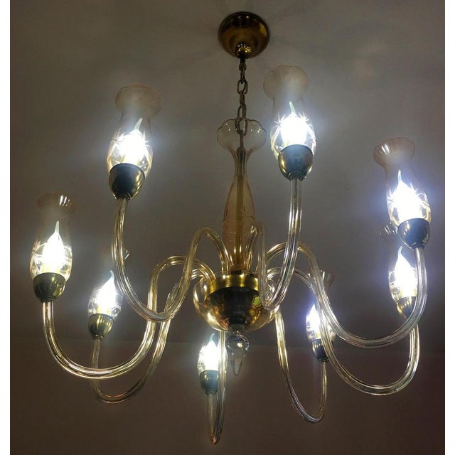 Italian De Majo Chandelier in Murano Glass, 1990 For Sale - Image 6 of 18