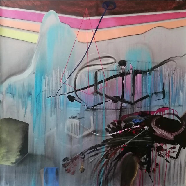 Stefano Mazzolini, Palagal, 2023, Acrylic & Oil on Canvas For Sale - Image 12 of 12