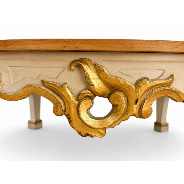 Baker Furniture Company Baker Furniture Round Carved Coffee Table For Sale - Image 4 of 4