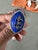 2000 - 2009 Miriam Salat Navy Blue Resin, Sterling Silver & White Topaz Ring, Size 7 For Sale - Image 5 of 6