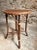 Mid-Century Round Bamboo and Wood Side Table, 1960s For Sale - Image 4 of 11