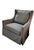 Textile Lee Industry Swivel Glider Pair of Chairs For Sale - Image 7 of 8