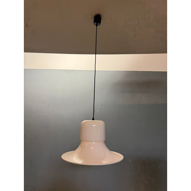 White Campana Hanging Lamp by Joe Colombo for Stilnovo, Italy, 1970s For Sale - Image 18 of 18