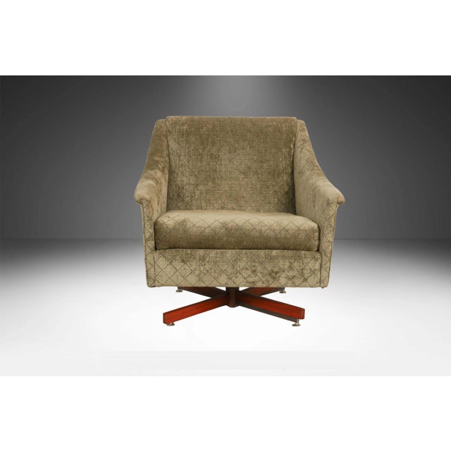 1970s Mid Century Adrian Pearsall Style Swivel Armchair For Sale - Image 14 of 14