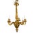 This Louis XV-Style Six-Arm Gilt Bronze Chandelier is an elegant interpretation of the lavish decorative arts that defined...