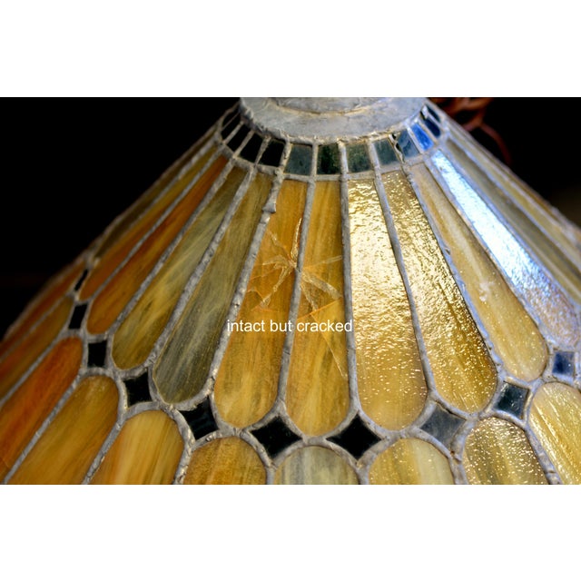Antique Tiffany Style Light Lamp Shade For Sale - Image 16 of 18