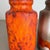 Orange Fat Lava Orange Pottery Vases attributed to Scheurich, Germany, 1970s, Set of 2 For Sale - Image 8 of 18