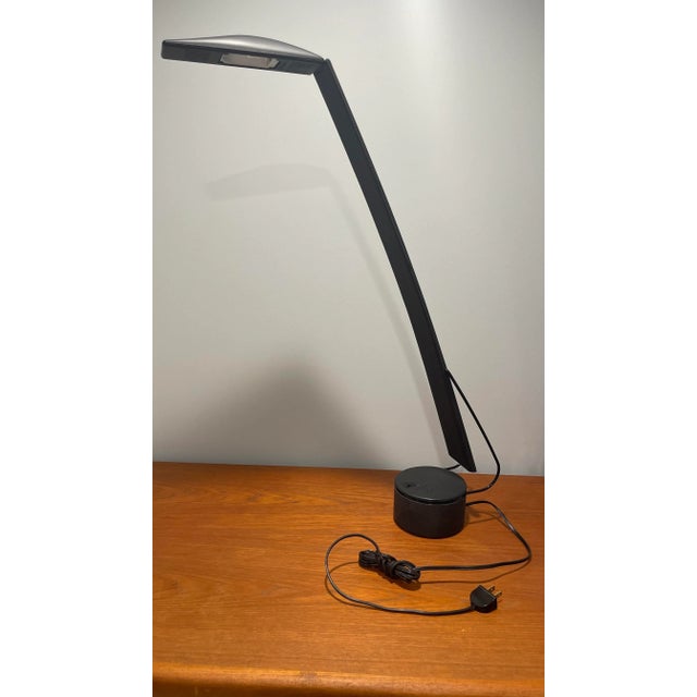 Black 1990s Dove Desk Lamp by Mario Barbaglia and Marco Colombo For Sale - Image 8 of 9