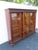 Early 1900s Tiger Oak Long Large China Cabinet Bookcase Cupboard 6583 For Sale - Image 17 of 18