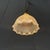 Small Pressed Glass Pendant Lamp with Brass Fixture from Holophane, 1930s For Sale - Image 6 of 17
