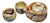 Hagi Ware Hōhin Teapot and Cups by Seki Taian, Set of 3 For Sale