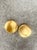 Gold coin-shaped Givenchy earrings. Stamped on back. Givenchy Paris. 1980s.