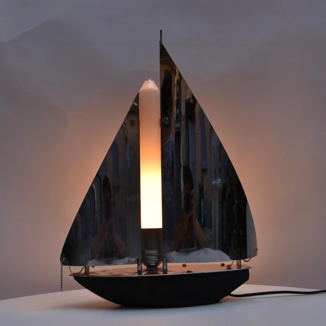 Table Lamp with Touch Ignition, 1960s For Sale - Image 3 of 6