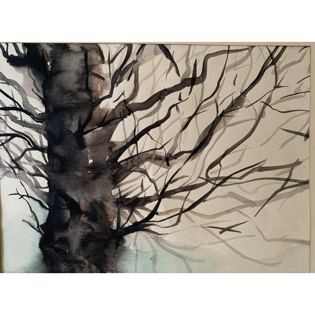 Vintage Watercolor, Framed For Sale - Image 4 of 5