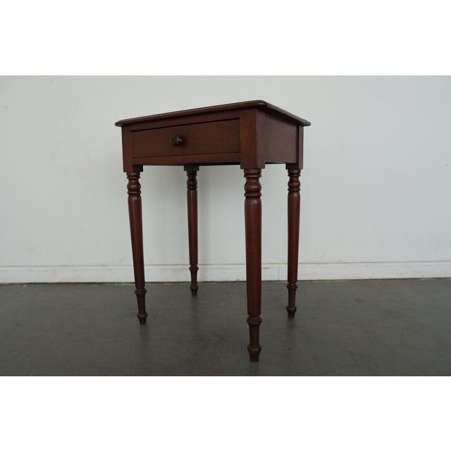 Antique American Turned Leg Side Table For Sale - Image 4 of 18