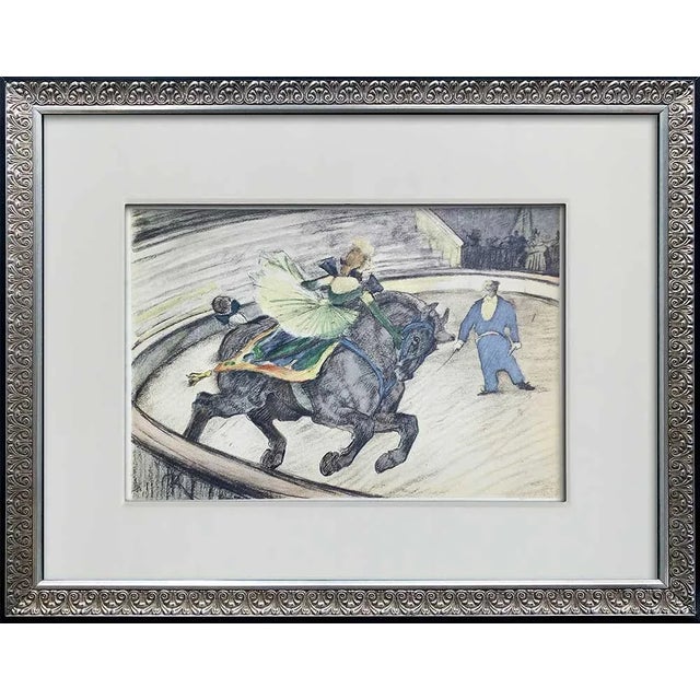 Henri De Toulouse-Lautrec Limited Edition Lithograph No. 167 W/Frame For Sale