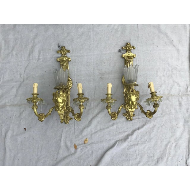19th Century Gilt Bronze Sconces - a Pair For Sale In Tampa - Image 6 of 11