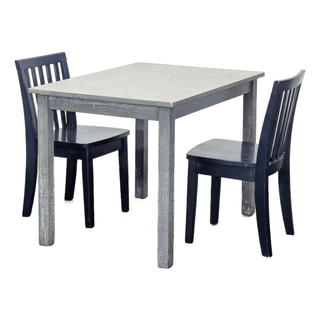 Pottery Barn Kids Carolina 3-Piece Children’s Table and Two Chairs For Sale