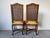 1980s Vintage French Gilles Nouailhac Louis XV–Style Carved Wood & Cane Back Dining / Accent Chairs – Pair For Sale - Image 5 of 12