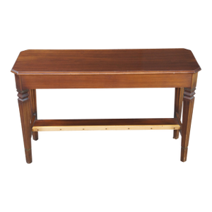 Mid 20th Century Italian Provincial Walnut Piano Organ Foyer Bench Seat Music Storage