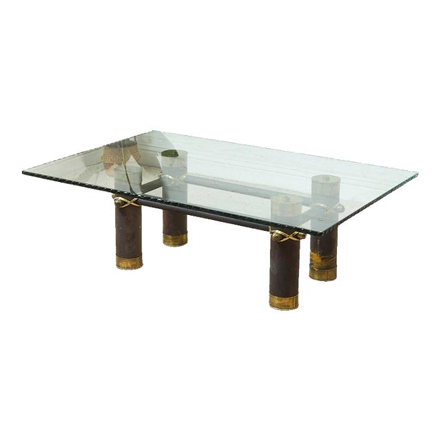 Mid 20th Century Large Chunky Post Modern Coffee Table For Sale