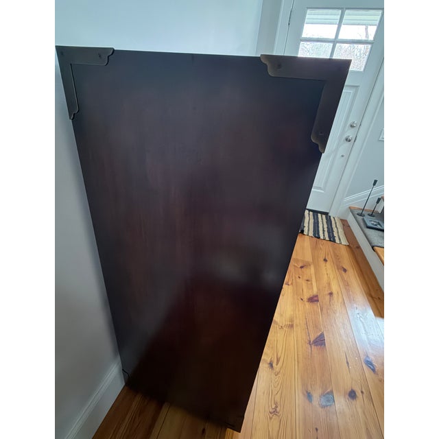 Barclay Butera tall campaign style chest of drawers in near perfect condition. 5 inset drawers, measuring 8.75" tall. Only...