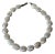 Vintage Pearl Beaded and Sterling Silver Necklace For Sale