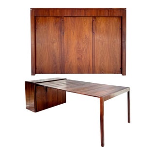 Mid-Century Watertown Expanding Dining Table Cabinet For Sale