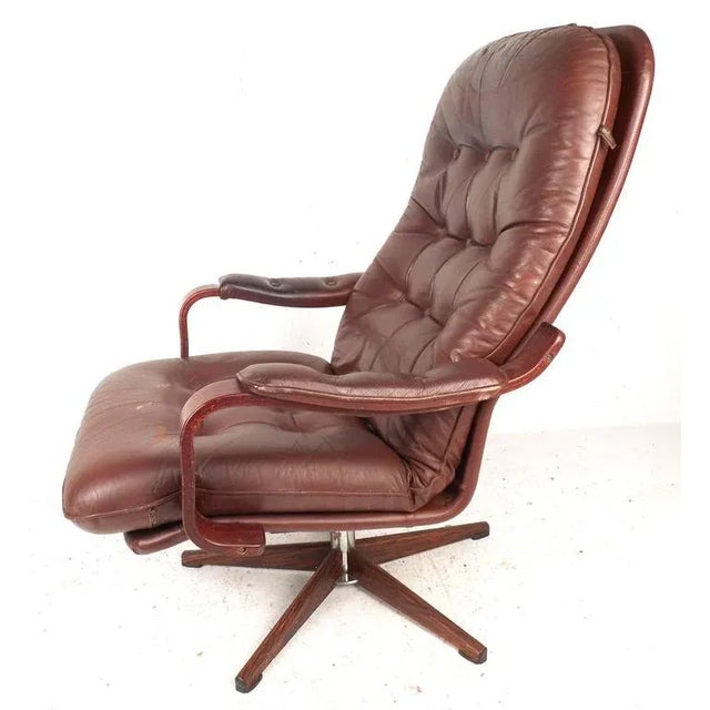 Mid-Century Modern Mid-Century "Kropp Stolen Original" Lounge Chair & Ottoman For Sale - Image 3 of 10