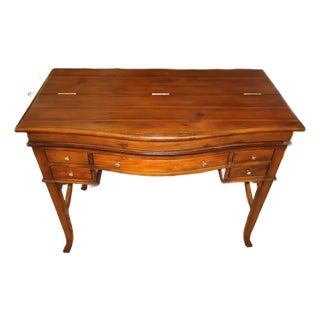 Theodore Alexander the Residency 7100 Bowfront Slide Out Campaign Writing Desk For Sale