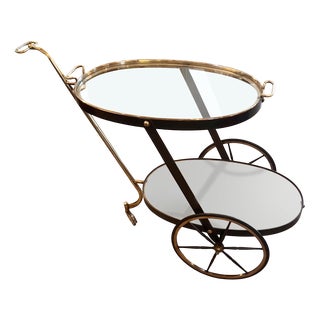 Small Vintage Italian Bar Cart, 1950s For Sale