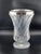 Antique Tall 8 inch 19th C. Cut crystal vase with 835 European silver collar rim For Sale - Image 4 of 12