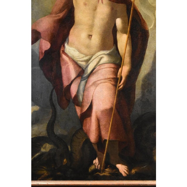 Follower of Tiziano Vecellio, Resurrection of Christ, 1600, Oil on Canvas For Sale - Image 7 of 12