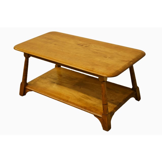 Mid Century Modern Solid Hard Rock Maple 38" Accent Coffee Table Chairish