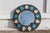 Blue Mirror with Spike Pattern, 1960s For Sale - Image 8 of 8