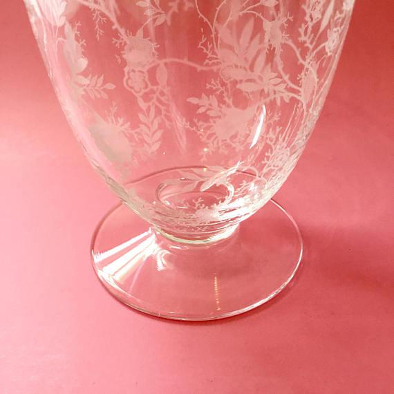 Fostoria Chintz Depression Glass Vase Chairish