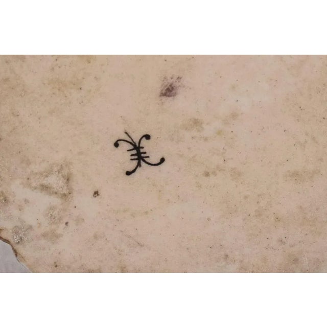 Antique Floral Hard Paste Vase For Sale - Image 9 of 10