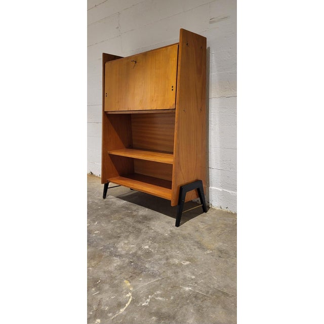 Vintage Secretaire with Desk Function, 1950s For Sale - Image 4 of 12
