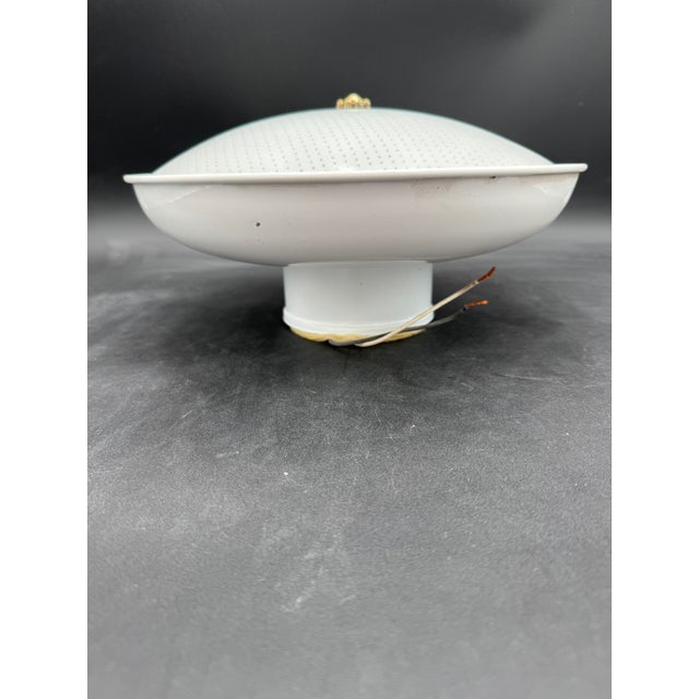Vintage 1965 Ceiling Light Polka Dot Pendant 12" Nos For Sale - Image 4 of 7