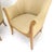 Cream c.1940s Pair Leon Jallot Atr. Carved Scallop Edge Bergere Arm Lounge Chairs MINT For Sale - Image 8 of 11