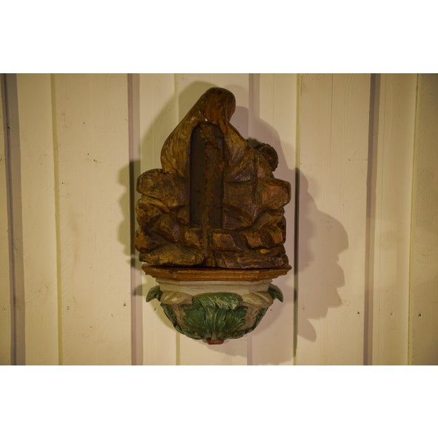 18th Century French Carved Oak Pietà For Sale - Image 5 of 8