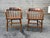 Pair of Heywood Brothers & Wakefield Co. — Philadelphia, PA Barrel Oak Armchairs Antique captain's chairs feature a...